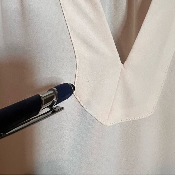 3 for $30! Loft light pink sheer long sleeve blouse. - Picture 10 of 11